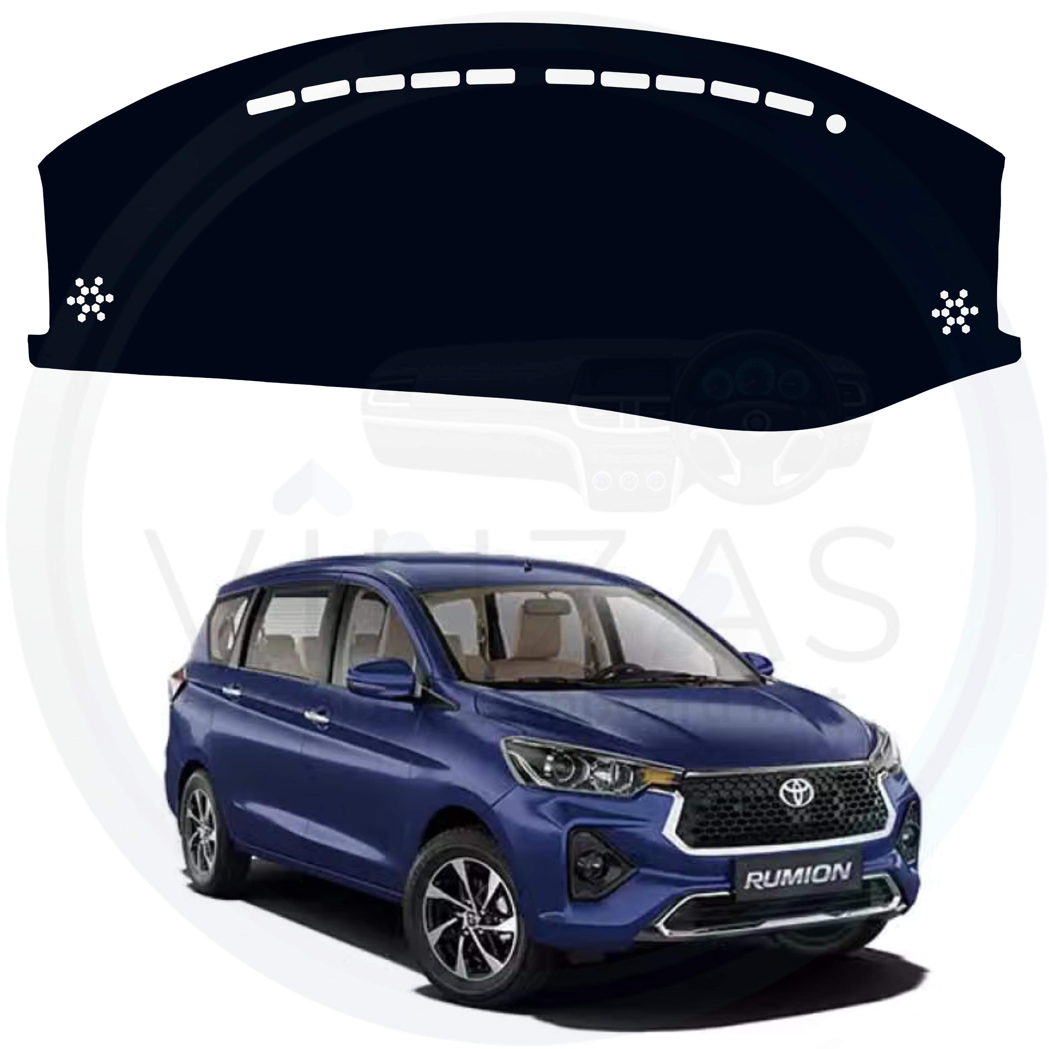 Black custom car dashboard cover For Rumion
