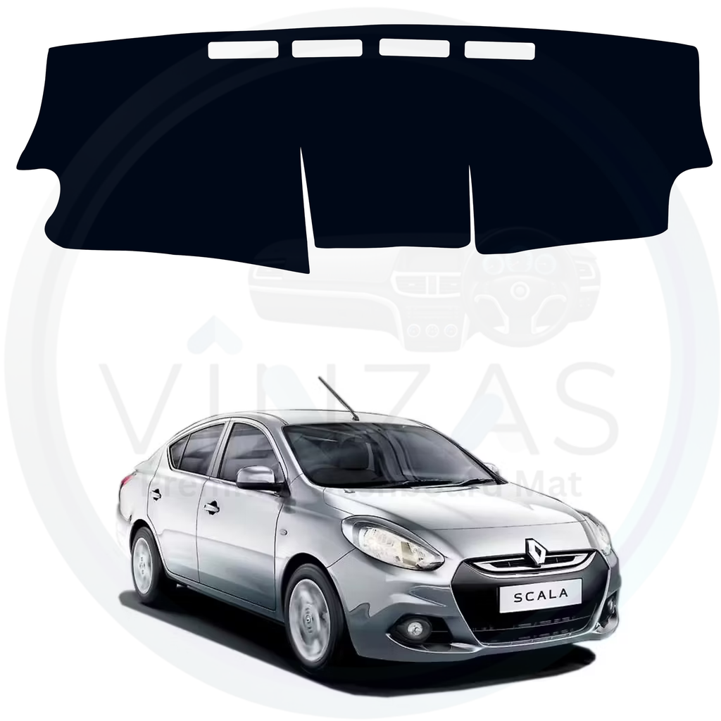 Black custom car dashboard cover For Scala 

