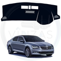 Black custom car dashboard cover For Superb

