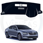 Black custom car dashboard cover For Superb
