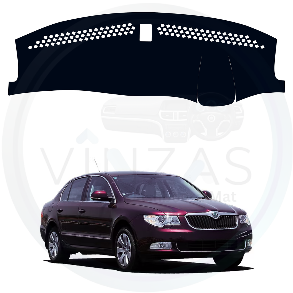 Black custom car dashboard cover For Superb 2009 To 2016