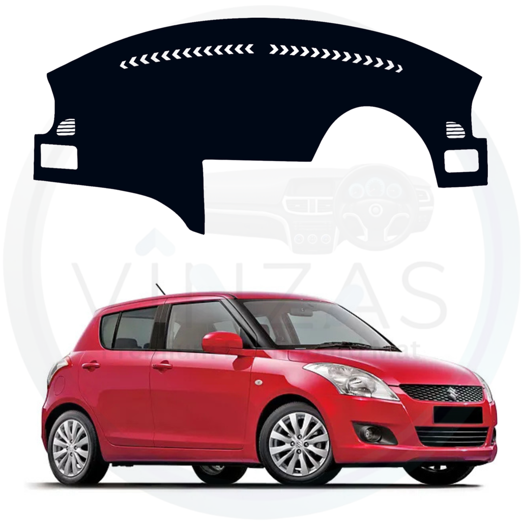 Black custom car dashboard cover For Swift 2011 To 2017