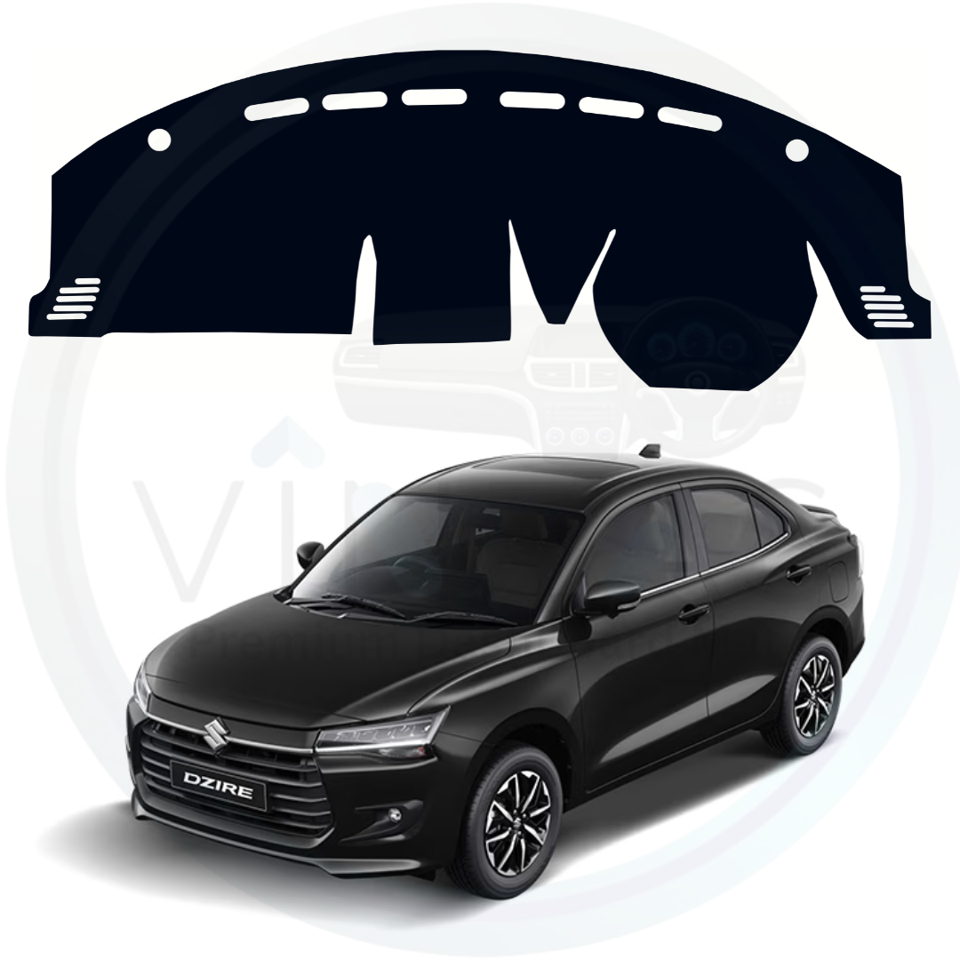 Black custom car dashboard cover For Swift Dzire