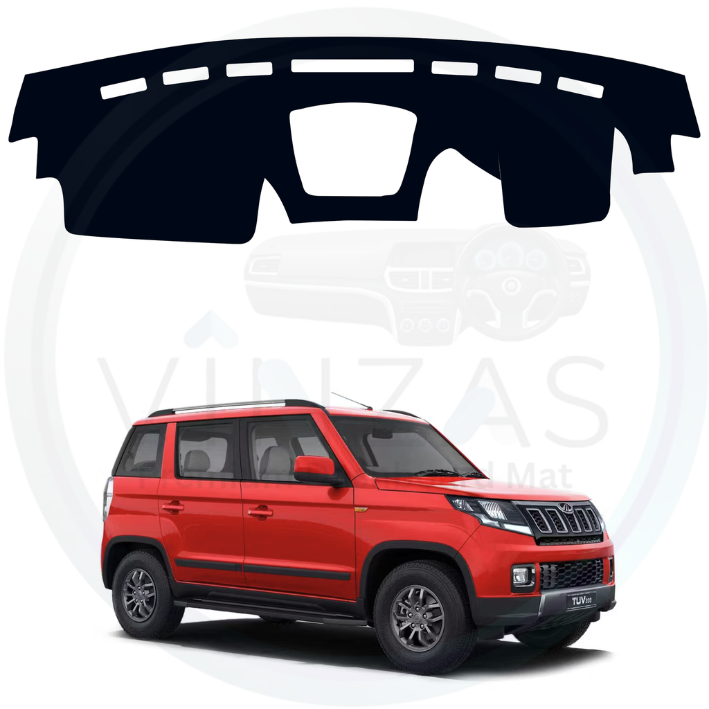 Black custom car dashboard cover For TUV300
