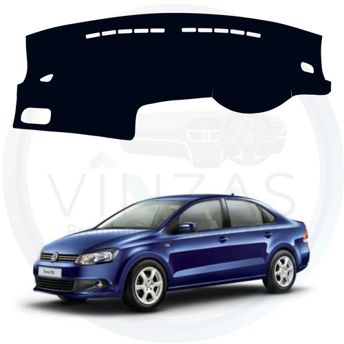 Black custom car dashboard cover For Vento 
