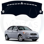 Black custom car dashboard cover For Verna 2006 To 2011
