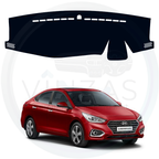 Black custom car dashboard cover For Verna 2017 To 2023
