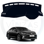 Black custom car dashboard cover For Virtus