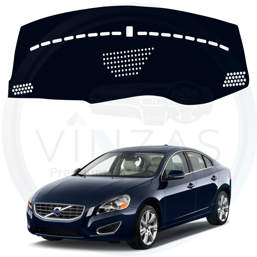 Black custom car dashboard cover For Volvo S60