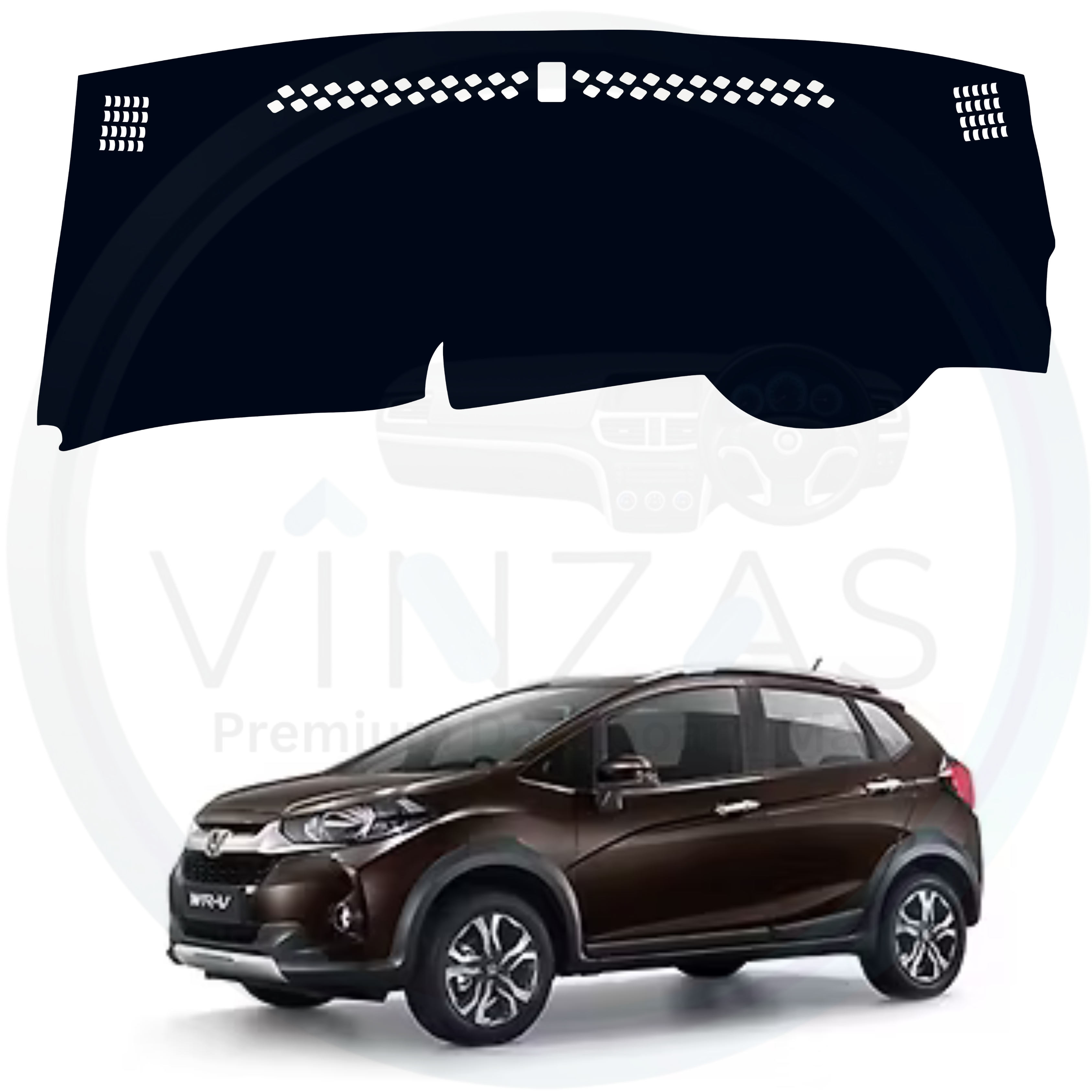 Black custom car dashboard cover For WR-V