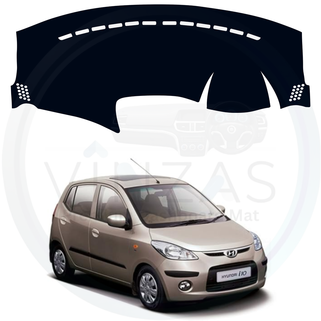 Black custom car dashboard cover For i10 
