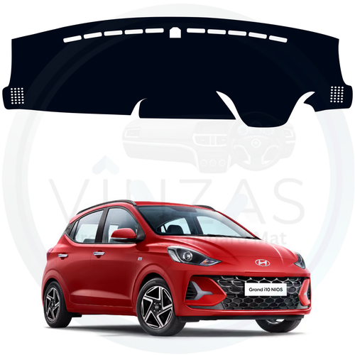 Black custom car dashboard cover For i10 Nios
