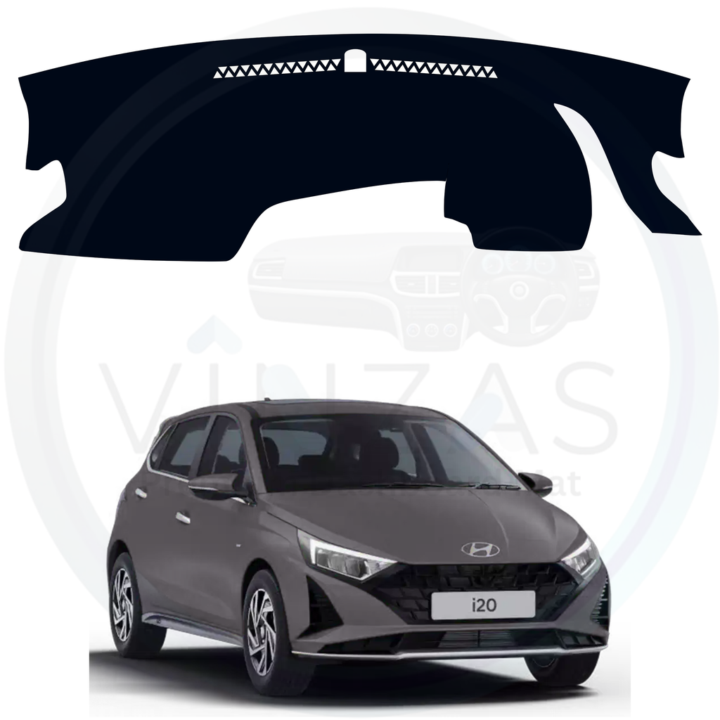 Black custom car dashboard cover For i20 
