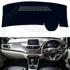 Black custom car dashboard cover installed in an Altoz 
 
