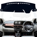 Black custom car dashboard cover installed in an Aura