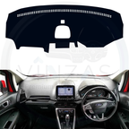 Black custom car dashboard cover installed in a EcoSport 