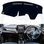 Black custom car dashboard cover installed in a Fronx

