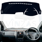 Black custom car dashboard cover installed in a Gets 