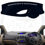 Black custom car dashboard cover installed in an I20 2008 To 2014