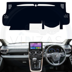 Black custom car dashboard cover installed in an Invicto
