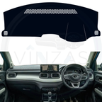 Black custom car dashboard cover installed in a Punch 
