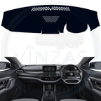 Black custom car dashboard cover installed in a Safari
