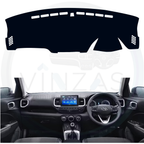 Black custom car dashboard cover installed in a Venue 
