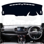 Black custom car dashboard cover installed in a Venue N Line
