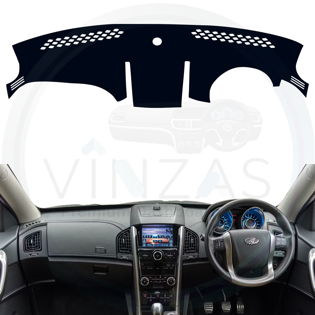 Black custom car dashboard cover For XUV500
