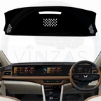 Black custom car dashboard cover installed in a XUV 7XO