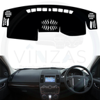 Black custom car dashboard cover installed in a freelander 2
