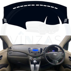 Black custom car dashboard cover installed in an i10 
