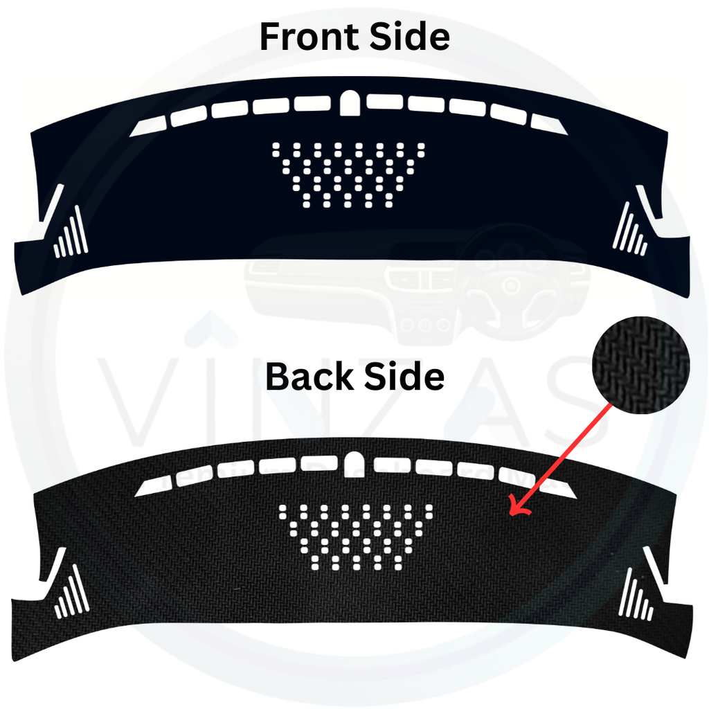 Black custom dashboard cover
