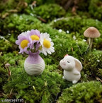 Cute Bunny Mini Vase Car Decoration Set